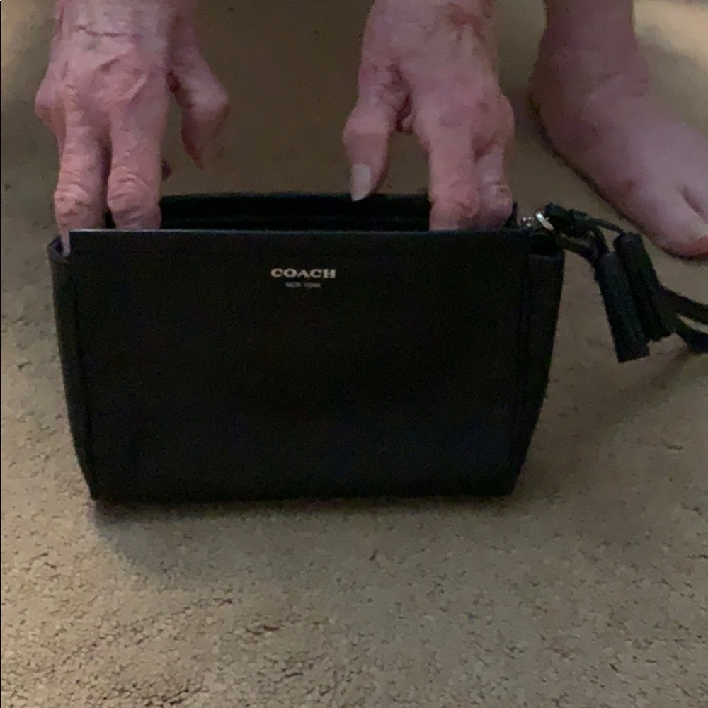 Classic Leather Clutch w/ tassel